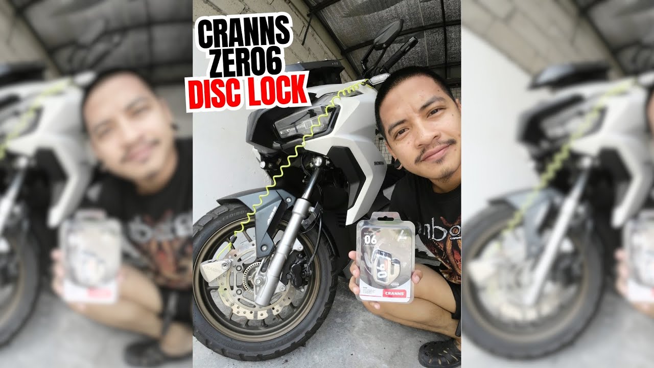 Load video: Cranns VP6 Zero6 Motorcycle disc lock review, Antivol