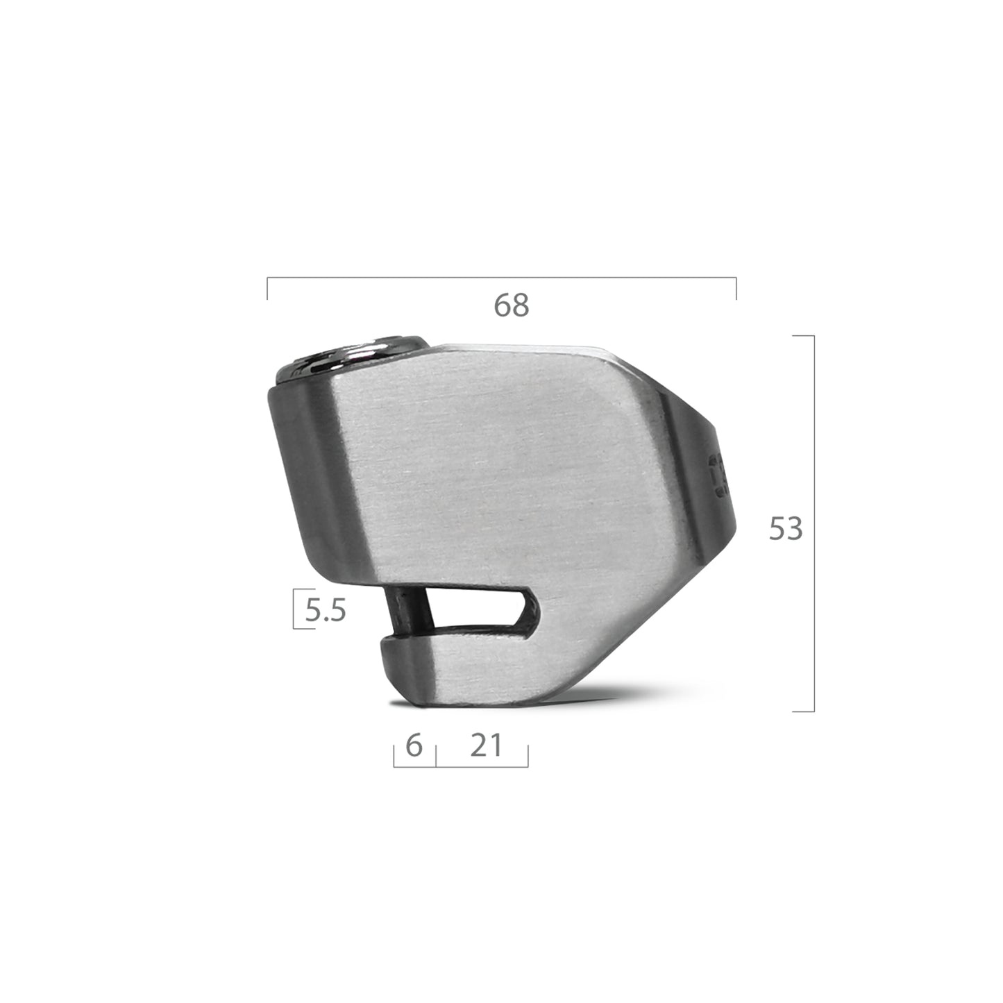 CRANNS Zero6 304 Stainless Steel Disc Lock, Antivol Moto Bloque Disque