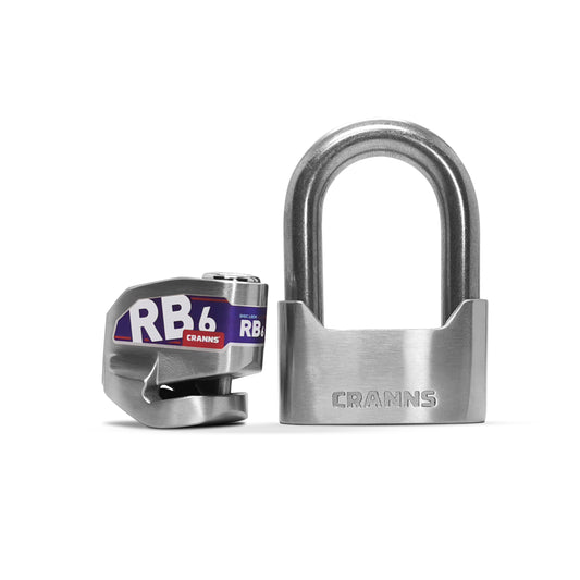 CRANNS RB6 + PN70 Ultimate Motorcycle Security Combo – One Key, Triple Protection! - Disc Lock Alarm Bluetooth Antivol Moto Bloque Disque Alarme