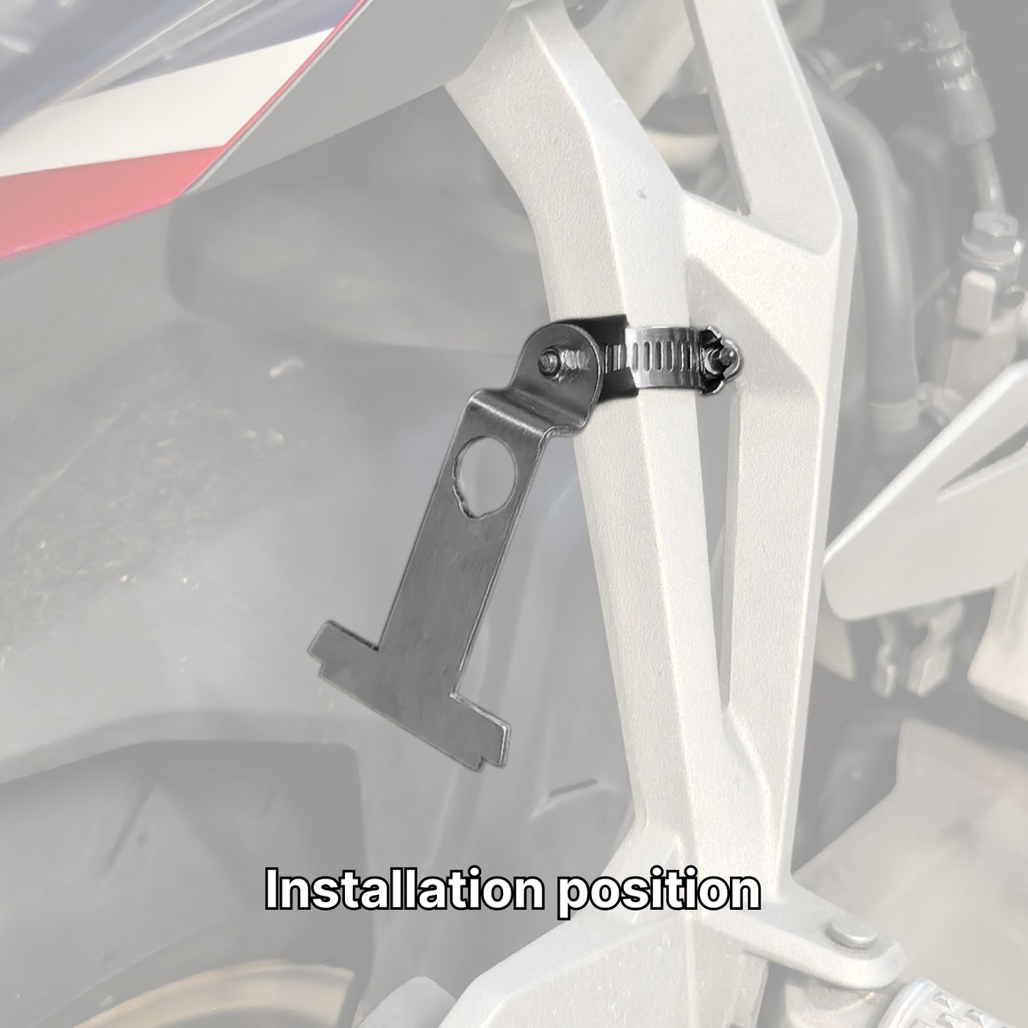 Cranns HR7 Lock holder for VD14, Zero9, VP6 disc lock - Stainless steel 304 - Motorcycle Lock accessory