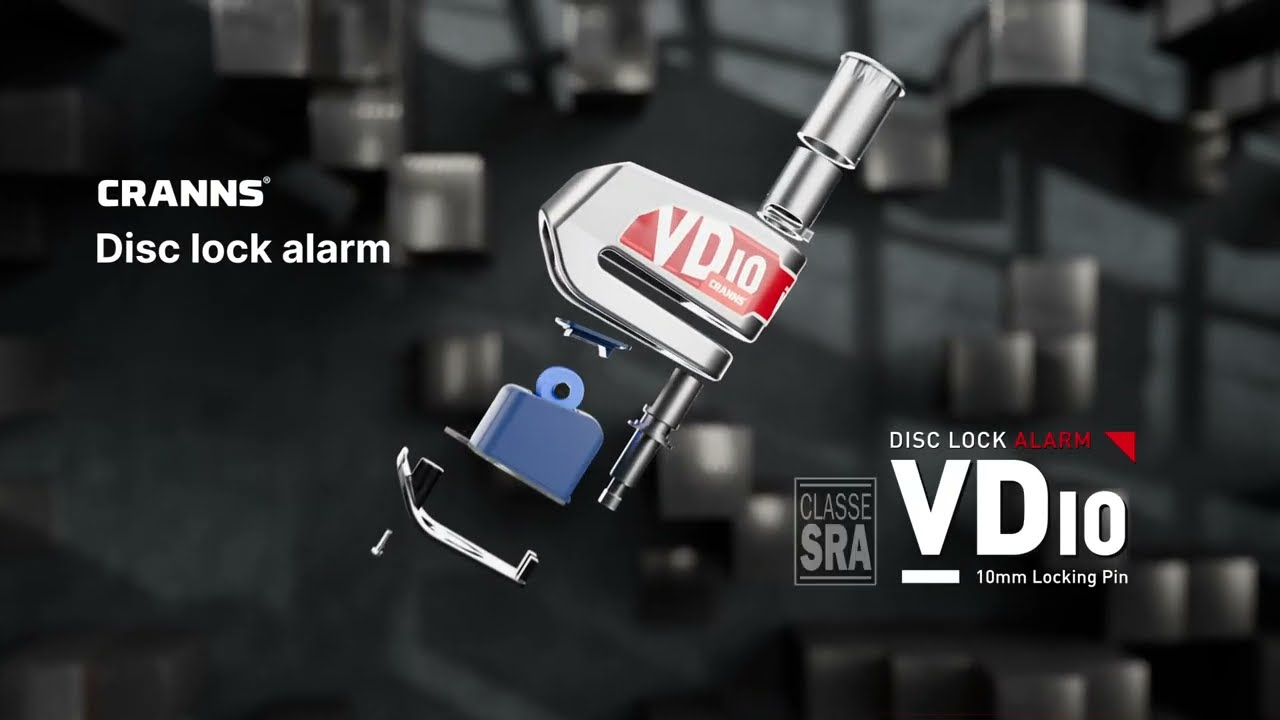 Load video: Cranns Motorcycle disc lock review, Antivol