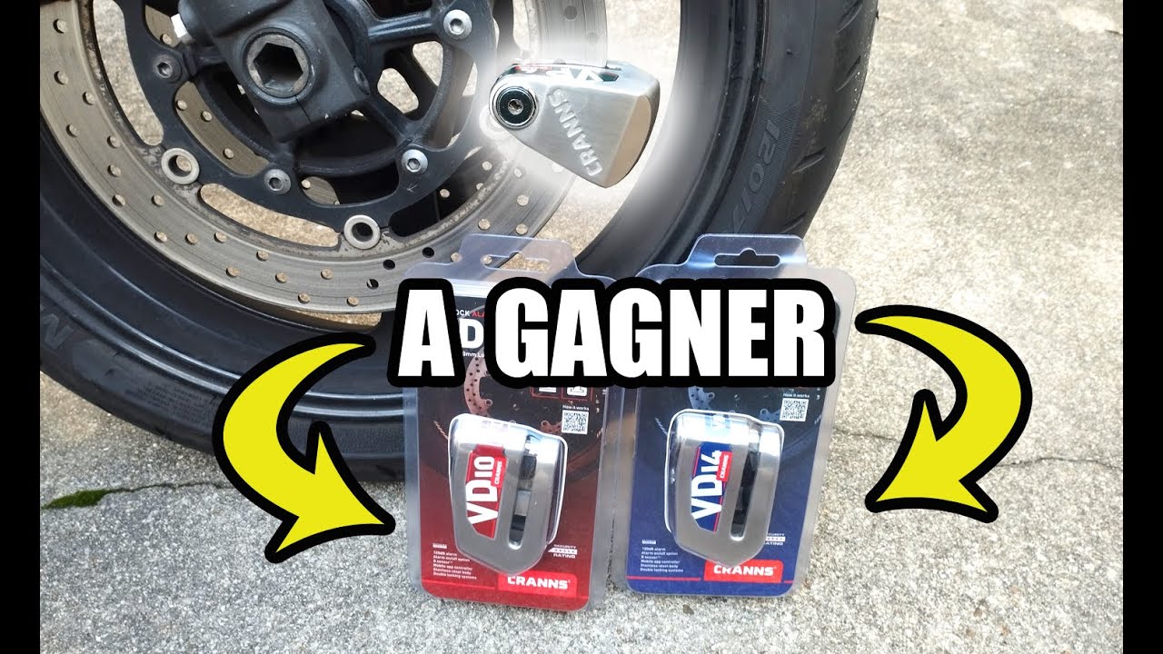 Load video: Cranns Motorcycle disc lock review, Antivol